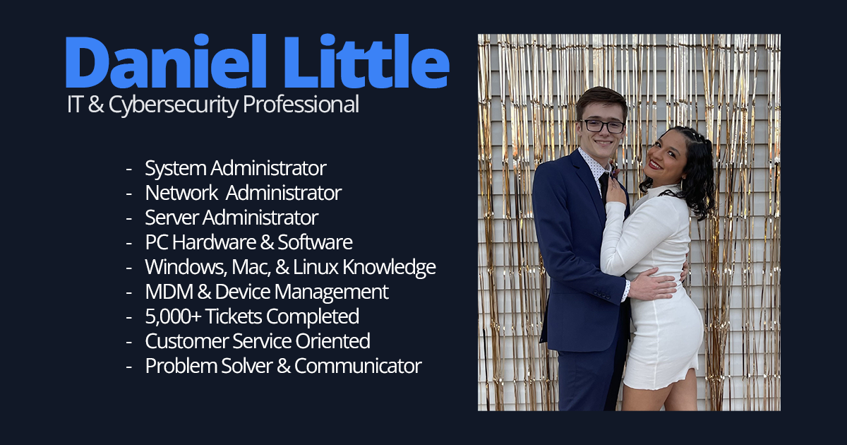 Daniel Little - IT Director and Cybersecurity Professional